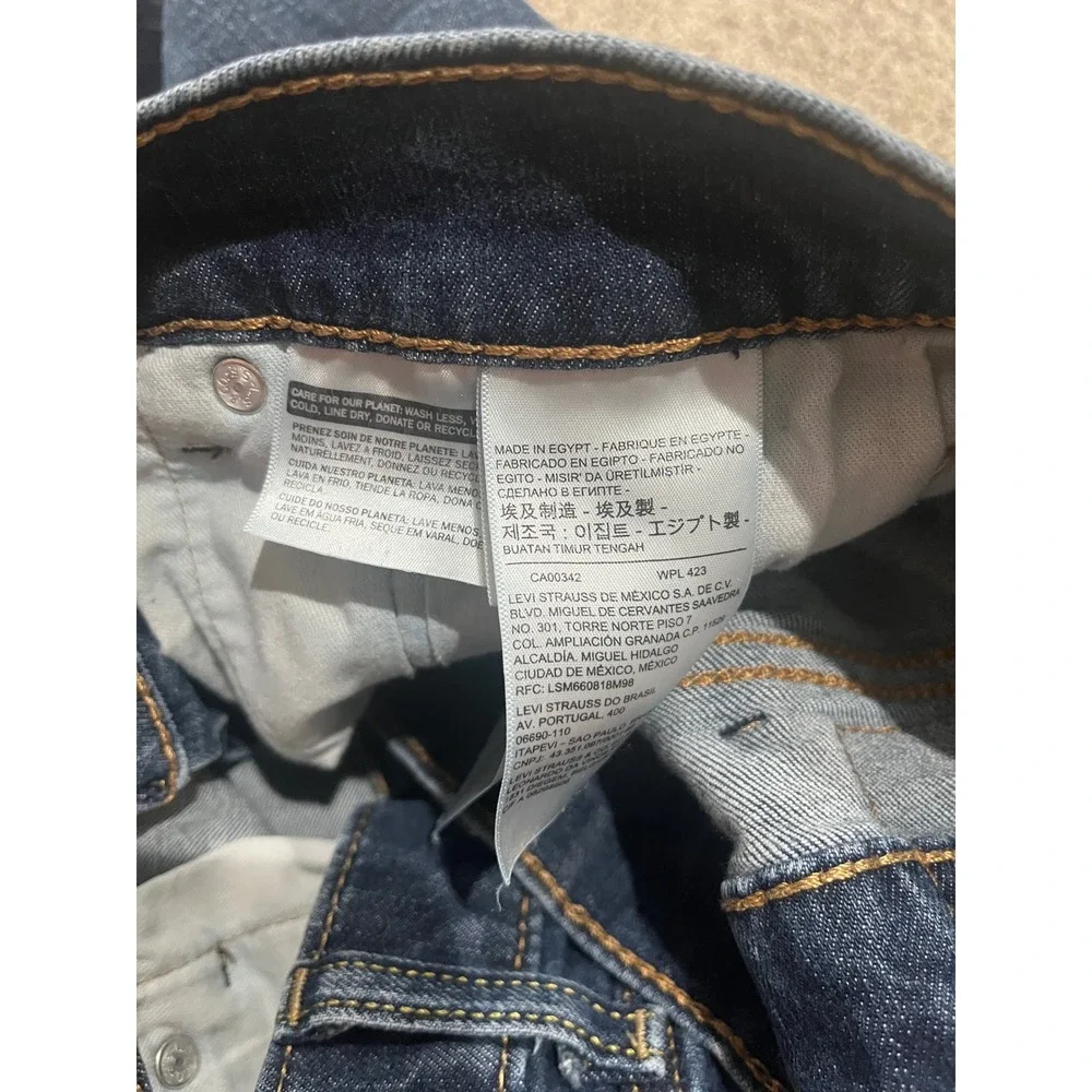 Levis 541 Athletic Taper Jeans Mens 38x36 Dark Wash Blue Denim 18757-0103